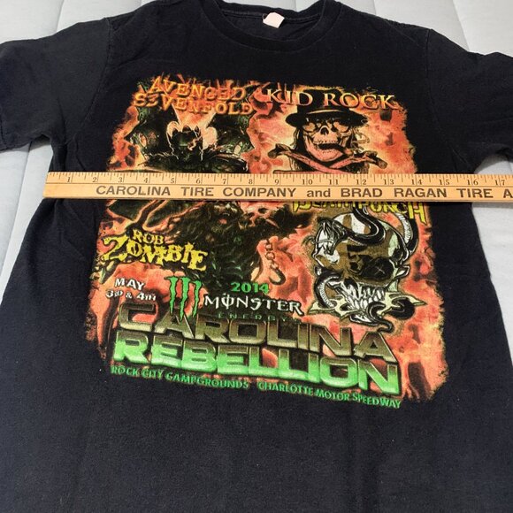 Carolina Rebellion 2014 Music Festival Concert T-Shirt Charlotte Motor Speedway - Picture 8 of 9